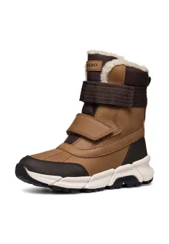 Geox cizme de iarna copii FLEXYPER PLUS culoarea maro, J46LCF.0MEFU imagine