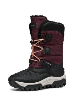 Geox cizme de iarna copii HIMALAYA AB culoarea bordo, J46FTA.0FU50 imagine