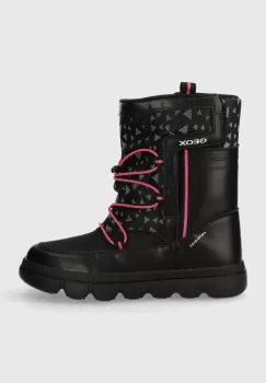 Geox cizme de iarna copii WILLABOOM culoarea negru imagine