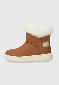 Geox cizme de iarna pentru copii J36HUD 000AU J THELEVEN culoarea maro imagine