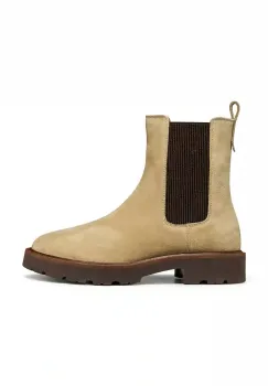 Geox cizme din piele intoarsa D NORIZE culoarea bej, cu toc plat, D564ZD 00022 C5010 imagine