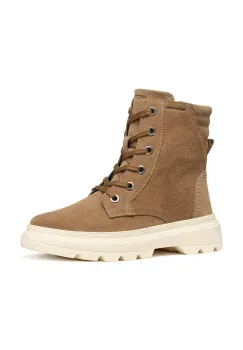 Geox cizme din piele intoarsa pentru copii KIDDARTAH culoarea maro, J56NDA.00022 imagine