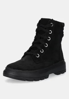 Geox cizme din piele intoarsa pentru copii KIDDARTAH culoarea negru, J56NDA.00022 imagine