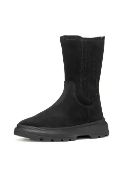 Geox cizme din piele intoarsa pentru copii KIDDARTAH culoarea negru, J56NDB.00022 imagine