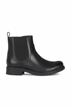 Geox cizme Rawelle femei, culoarea negru, cu toc plat imagine