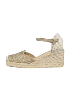 Geox espadrile D GELSA LOW culoarea bej, toc pana, D55NGE 01106 C6738 imagine