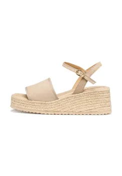 Geox espadrile wedges pentru femei, din piele D ALEMERIA imagine