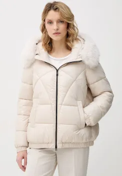 Geox geaca BACKSIE culoarea bej, de iarna, W5628S T3121 imagine