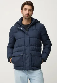 Geox geaca barbati, culoarea albastru marin, de iarna, M4628U-T3141-F9130 imagine