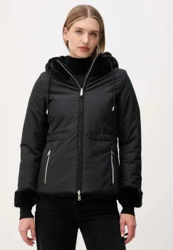 Geox geaca cu doua fete KAULA culoarea negru, de tranzitie, W5622E TC197 imagine
