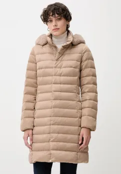 Geox geaca de puf BETTANIE culoarea bej, de iarna, W5626H T3122 imagine