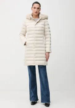 Geox geaca de puf BETTANIE culoarea bej, de iarna, W5626H T3122 imagine