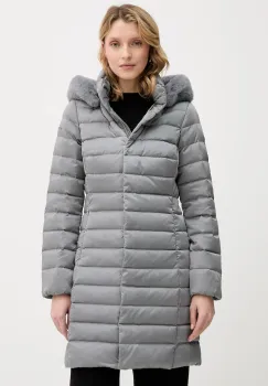 Geox geaca de puf BETTANIE culoarea gri, de iarna, W5626H T3122 imagine