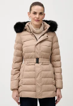 Geox geaca de puf CATRIA culoarea bej, de iarna, W5626G T3152 imagine