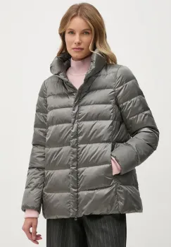 Geox geaca de puf femei, culoarea gri, de tranzitie, W4626A-T3154-F6228 imagine