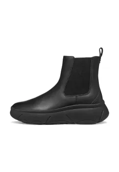 Geox ghete chelsea de piele D NEBULA 2.0 X culoarea negru, cu platforma, D56NHB 00085 C9999 imagine
