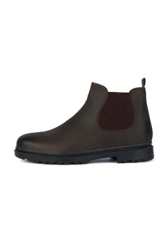 Geox ghete chelsea de piele U ANDALO barbati, culoarea maro, U16DDA 00045 C0720 imagine