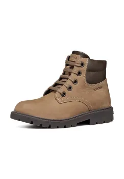 Geox ghete de iarna pentru copii din piele J16FAB 032BC J SHAYLAX culoarea bej imagine