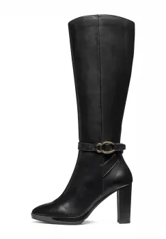Geox ghete de piele D WALK PLEASURE 85 culoarea negru, cu toc drept, D56TFB 00043 C9999 imagine