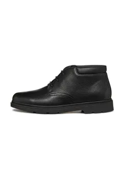 Geox ghete de piele U SPHERICA EC1 barbati, culoarea negru, U36D1B 00046 C9997 imagine