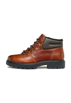 Geox ghete de piele U SPHERICA EC7 barbati, culoarea maro, U46FRE 0003Z C6000 imagine