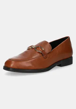 Geox mocasini de piele D CLORIDIE B femei, culoarea maro, cu toc plat, D46XGB 000TC C6001 imagine