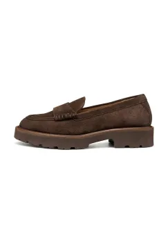Geox mocasini de piele D NORIZE culoarea maro, cu platforma, D564ZA 00022 C6006 imagine