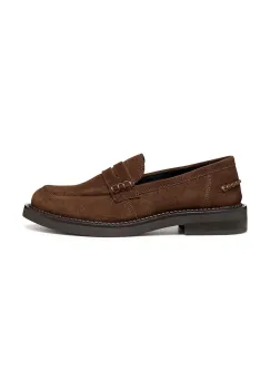 Geox mocasini de piele D SERILDA culoarea maro, cu toc plat, D56WYE 00022 C6006 imagine