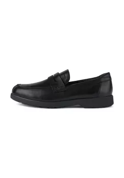 Geox mocasini de piele U SPHERICA EC11 barbati, culoarea negru, U25EFC 00043 C9999 imagine
