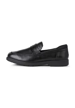 Geox mocasini de piele U SPHERICA EC11 WIDE culoarea negru, U25EMB 00043 C9999 imagine