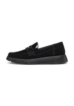Geox mocasini din piele intoarsa D ARLARA culoarea negru, cu platforma, D46LCB 02266 C9999 imagine