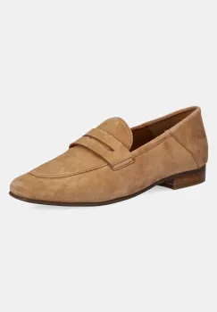 Geox mocasini din piele intoarsa D MANTINEA femei, culoarea maro, cu toc plat, D552EA 00021 C6001 imagine