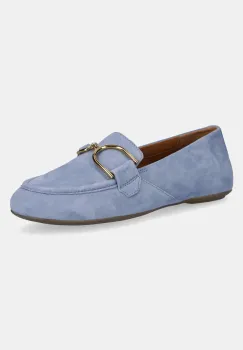 Geox mocasini din piele intoarsa D PALMARIA femei, cu toc plat, D45MUJ 00021 C4003 imagine