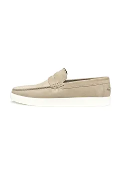 Geox mocasini din piele intoarsa U AVOLA barbati, culoarea bej, U55GSA 00022 C5004 imagine