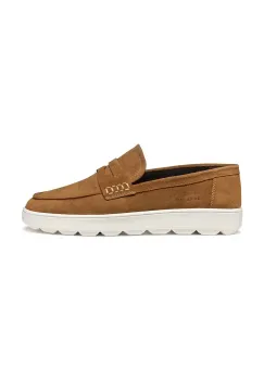Geox mocasini din piele intoarsa U SPHERICA ECUB-1 barbati, culoarea maro, U55GPD 00022 C6018 imagine