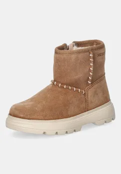 Geox pantofi de iarna din nubuc pentru copii KIDDARTAH culoarea maro, B565YA.00022 imagine