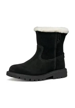 Geox pantofi de iarna din nubuc pentru copii SHAYLAX culoarea negru, J46EYA.00022 imagine