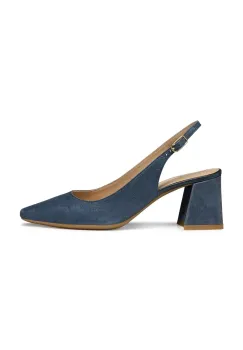 Geox pantofi de piele D GISELDA cu toc drept, cu toc deschis, D45VCC 000MA C4067 imagine