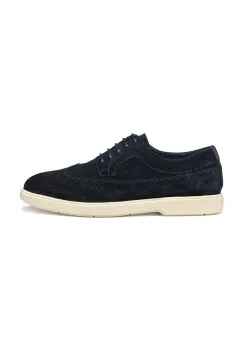 Geox pantofi de piele intoarsa U SPHERICA EC17 barbati, culoarea albastru marin, U55LAE 00022 C4021 imagine