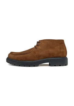 Geox pantofi de piele intoarsa U SPHERICA EC7 barbati, culoarea maro, U46FRD 00022 C6003 imagine