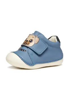 Geox pantofi din piele pentru bebelusi TUTIM culoare albastra B3539C.00085 imagine