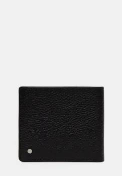 Geox portofel de piele WALLET barbati, culoarea negru, U35JFB 00046 imagine