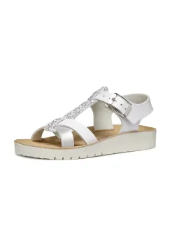 Geox sandale copii COSTAREI culoarea alb, J45EAG.054BJ imagine