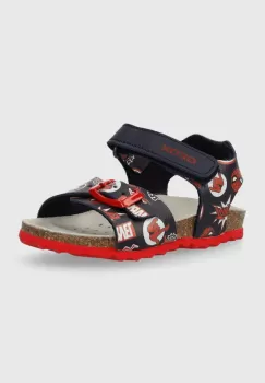 Geox sandale copii x Marvel, Spider-Man culoarea albastru marin imagine