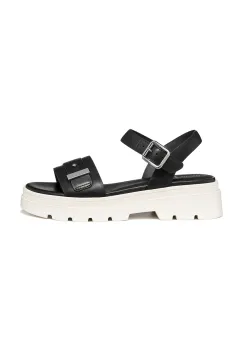 Geox sandale cu toc plat pentru femei, din piele AACTERSB imagine