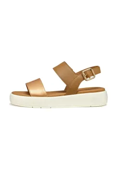 Geox sandale D CAMALEI femei, culoarea maro, cu platforma, D550NA 0NFBC CB65F imagine