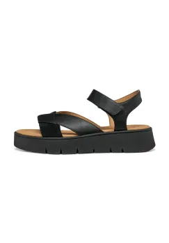 Geox sandale D DANDRA 40 femei, culoarea negru, cu platforma, D55SCB 05422 C9999 imagine