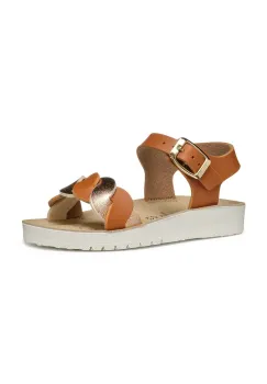 Geox sandale de piele COSTAREI culoarea maro, J55EAE.0BCBN imagine