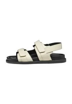 Geox sandale de piele D ADELASH femei, culoarea bej, D55YWC 000TU C1122 imagine