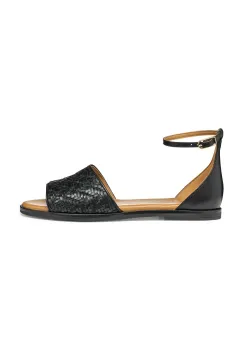 Geox sandale de piele D NAILEEN femei, culoarea negru, D55SDC 000TC C9999 imagine